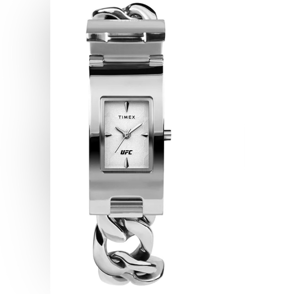 UFC Men's Quartz Championship Silver-Tone Stainless Steel Watch, 20mm.